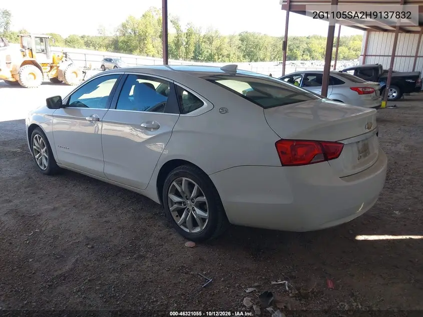2017 CHEVROLET IMPALA VIN 2G1105SA2H9137832 — фото 3