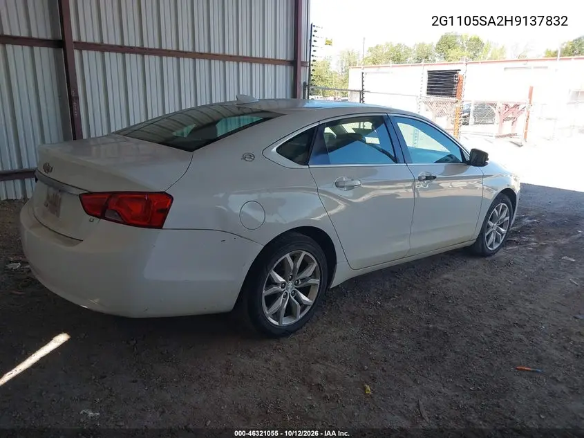 2017 CHEVROLET IMPALA VIN 2G1105SA2H9137832 — фото 4