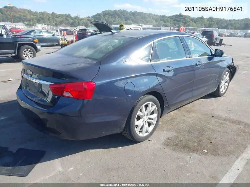 2017 CHEVROLET IMPALA VIN 2G1105SA0H9176841 — фото 4
