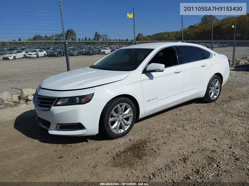 2017 CHEVROLET IMPALA VIN 2G1105SA7H9153430 — фото 2