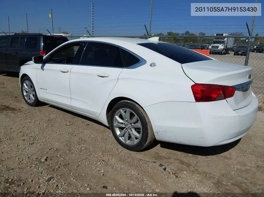 2017 CHEVROLET IMPALA VIN 2G1105SA7H9153430 — фото 3