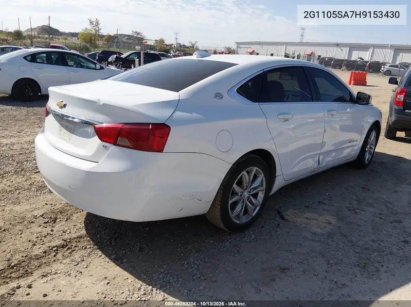 2017 CHEVROLET IMPALA VIN 2G1105SA7H9153430 — фото 4