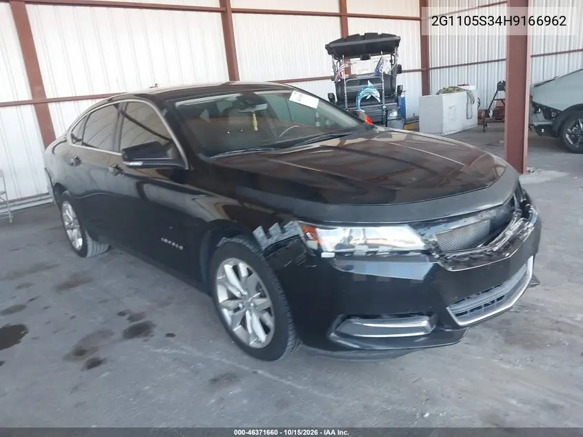CHEVROLET IMPALA 2017, VIN 2G1105S34H9166962