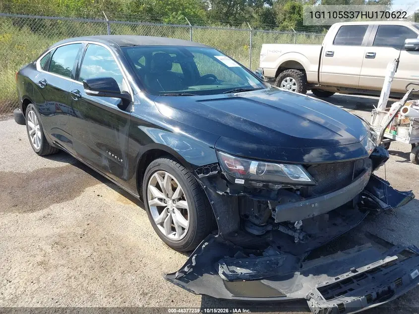 CHEVROLET IMPALA 2017, VIN 1G1105S37HU170622