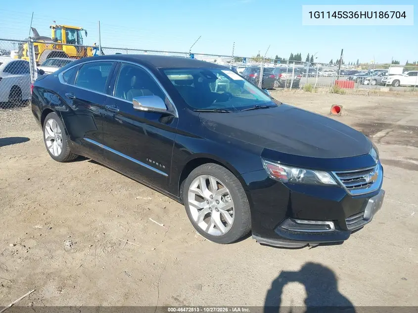 CHEVROLET IMPALA 2017, VIN 1G1145S36HU186704