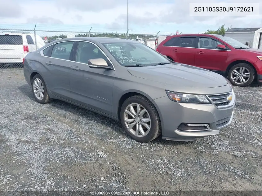 CHEVROLET IMPALA 2018, VIN 2G1105S30J9172621