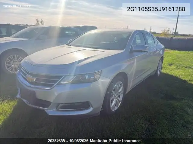 CHEVROLET IMPALA 2018, VIN 2G1105S35J9161288