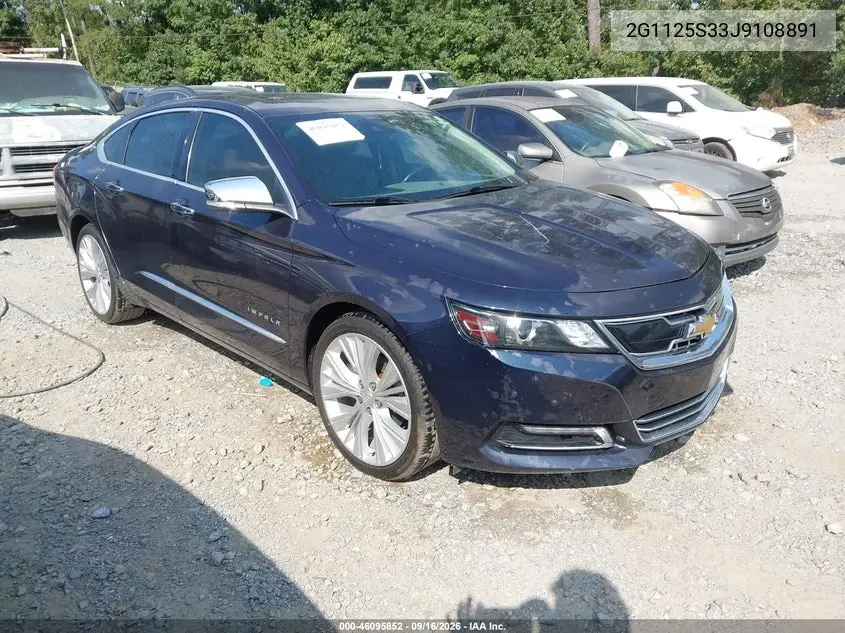 CHEVROLET IMPALA 2018, VIN 2G1125S33J9108891