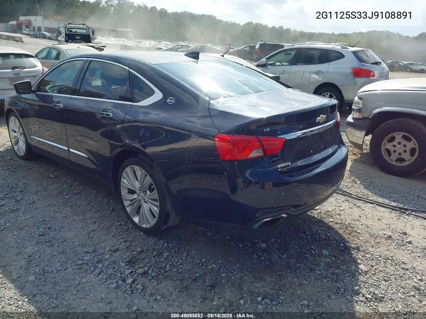 2018 CHEVROLET IMPALA VIN 2G1125S33J9108891 — фото 3