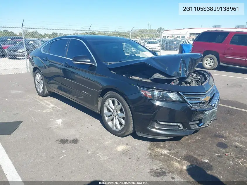 CHEVROLET IMPALA 2018, VIN 2G1105S38J9138961