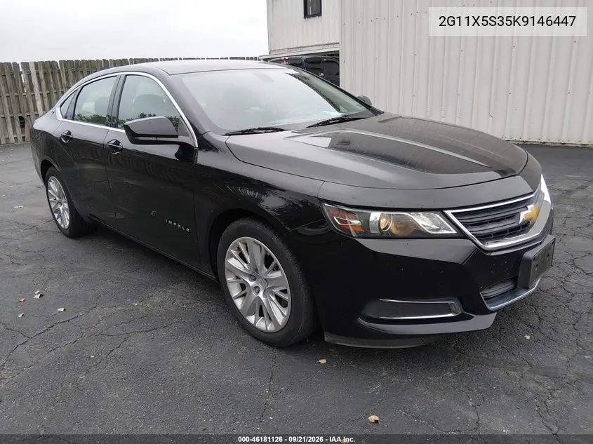 CHEVROLET IMPALA 2019, VIN 2G11X5S35K9146447