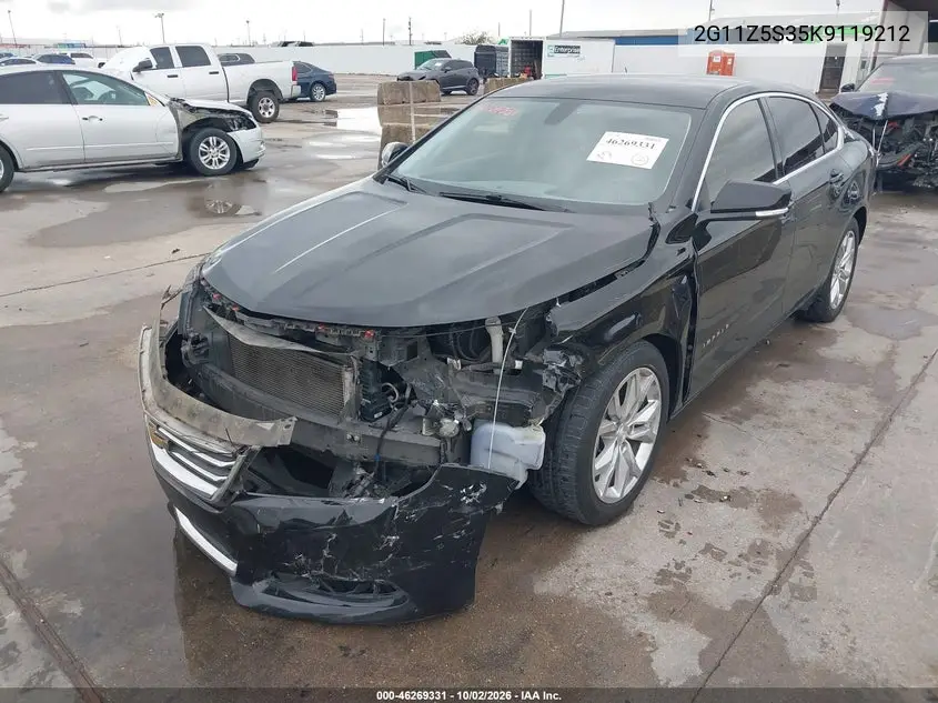 2019 CHEVROLET IMPALA VIN 2G11Z5S35K9119212 — фото 2