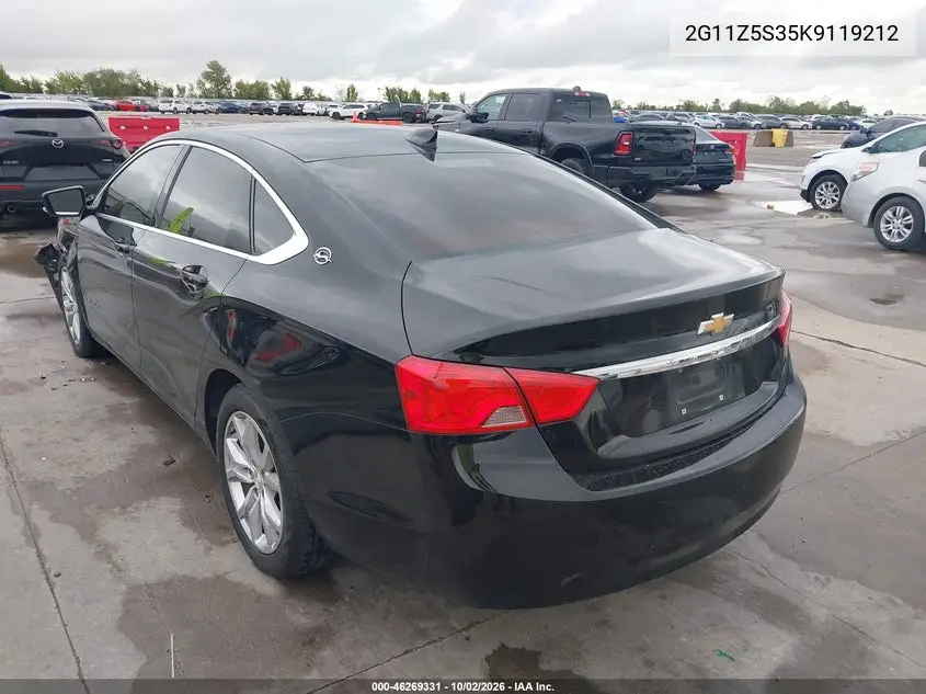 2019 CHEVROLET IMPALA VIN 2G11Z5S35K9119212 — фото 3