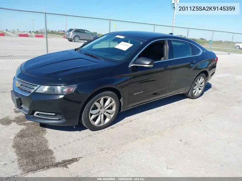 2019 CHEVROLET IMPALA VIN 2G11Z5SA2K9145359 — фото 2