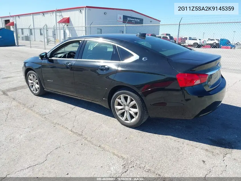 2019 CHEVROLET IMPALA VIN 2G11Z5SA2K9145359 — фото 3
