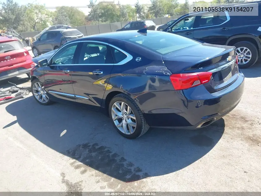 2019 CHEVROLET IMPALA VIN 2G1105S38K9154207 — фото 3