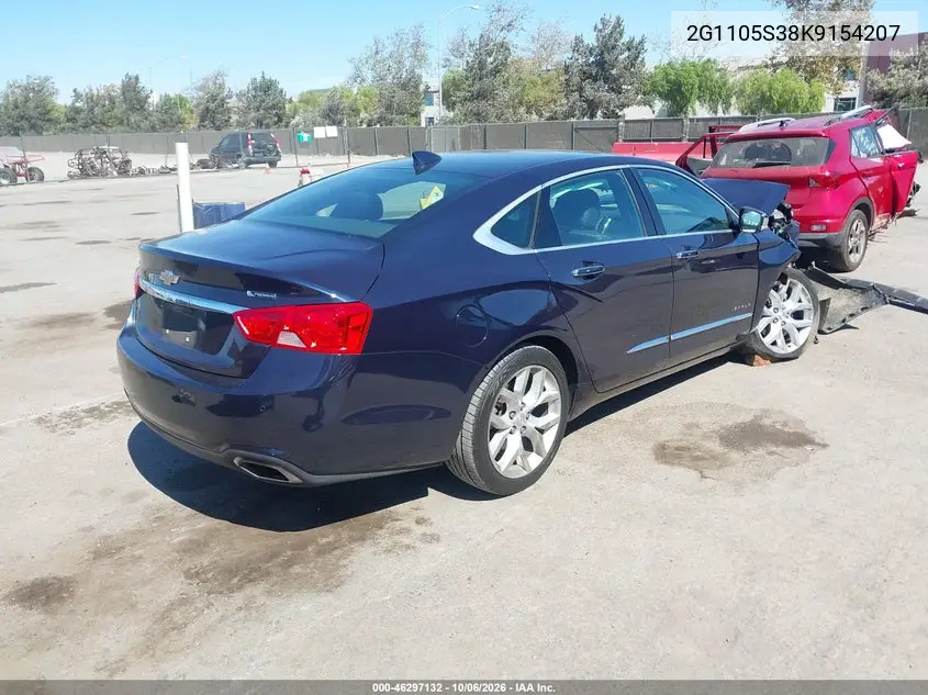 2019 CHEVROLET IMPALA VIN 2G1105S38K9154207 — фото 4