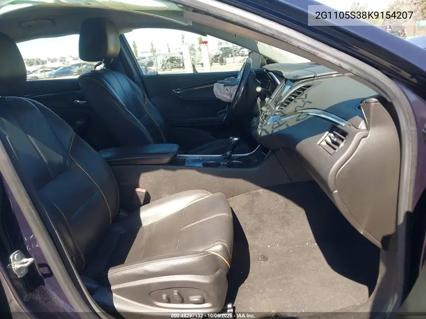 2019 CHEVROLET IMPALA VIN 2G1105S38K9154207 — фото 5