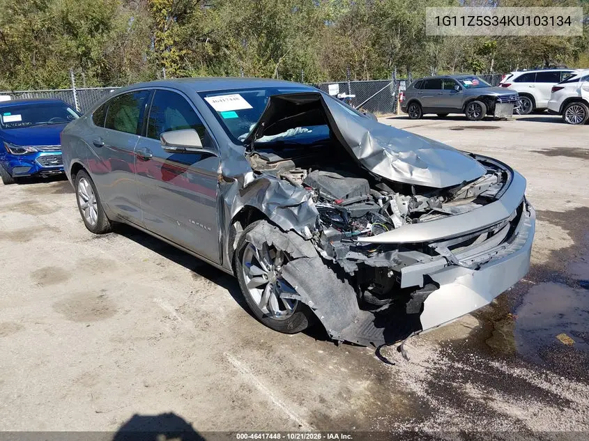 CHEVROLET IMPALA 2019, VIN 1G11Z5S34KU103134