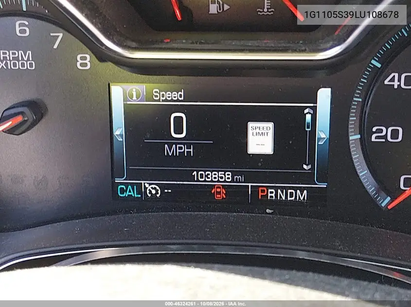 2020 CHEVROLET IMPALA VIN 1G1105S39LU108678 — фото 16