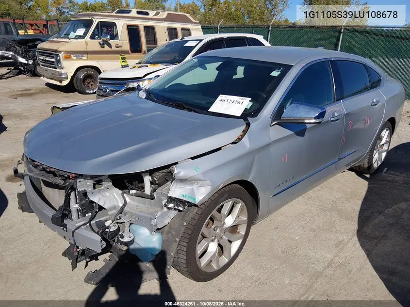2020 CHEVROLET IMPALA VIN 1G1105S39LU108678 — фото 2