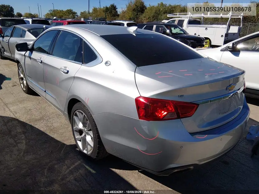 2020 CHEVROLET IMPALA VIN 1G1105S39LU108678 — фото 3