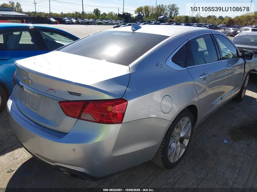 2020 CHEVROLET IMPALA VIN 1G1105S39LU108678 — фото 4