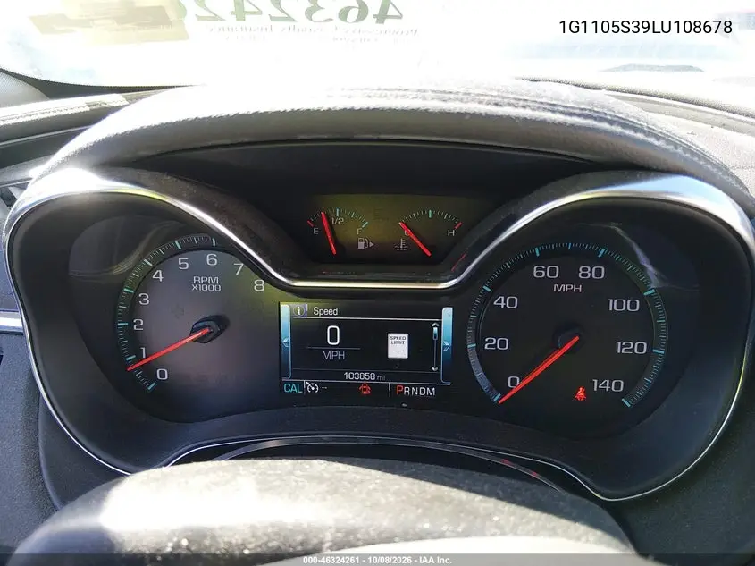 2020 CHEVROLET IMPALA VIN 1G1105S39LU108678 — фото 7