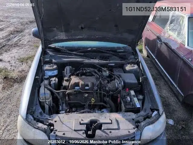 2003 CHEVROLET MALIBU VIN 1G1ND52J33M583151 — фото 10