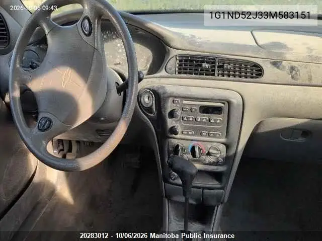 2003 CHEVROLET MALIBU VIN 1G1ND52J33M583151 — фото 5