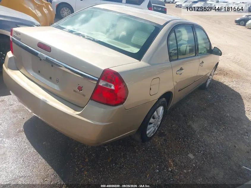 2004 CHEVROLET MALIBU VIN 1G1ZS52F44F181664 — фото 4