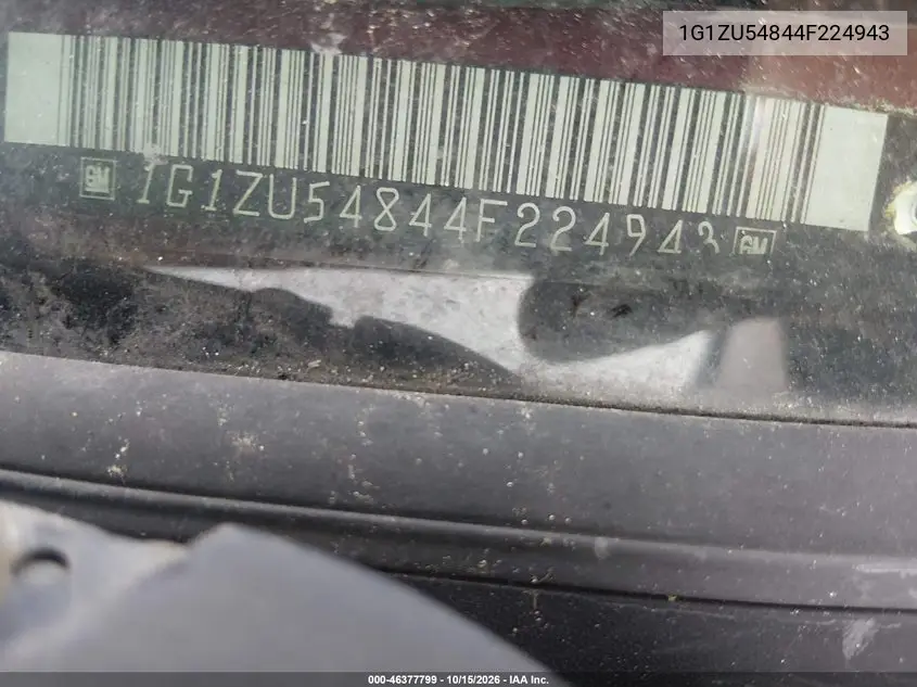 2004 CHEVROLET MALIBU VIN 1G1ZU54844F224943 — фото 11