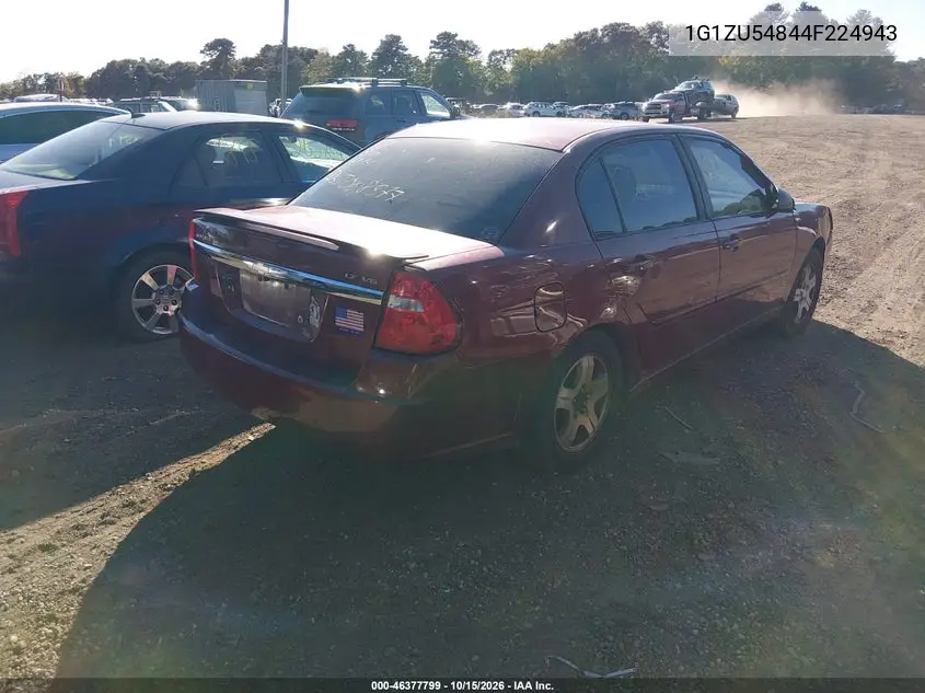 2004 CHEVROLET MALIBU VIN 1G1ZU54844F224943 — фото 4