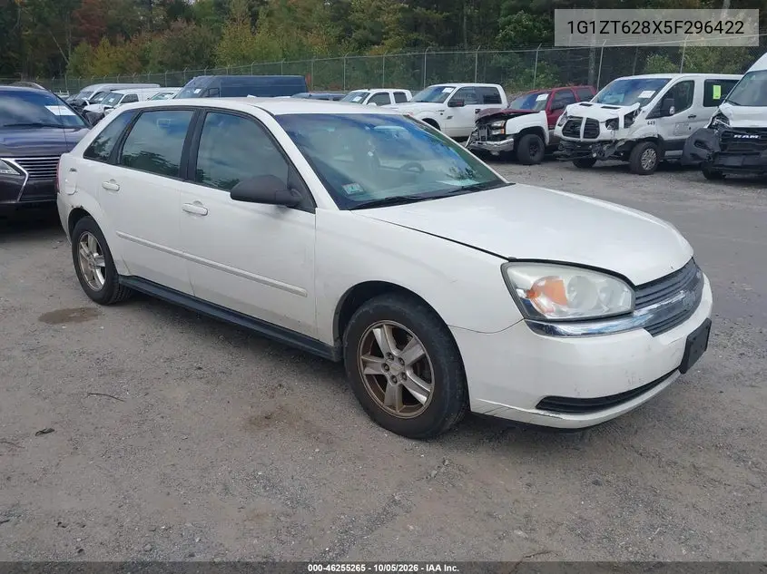 CHEVROLET MALIBU 2005, VIN 1G1ZT628X5F296422