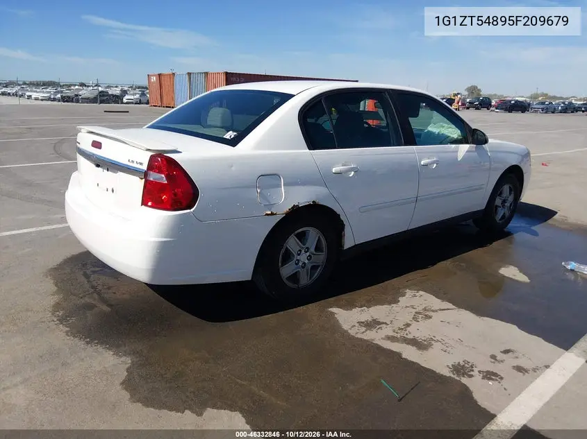2005 CHEVROLET MALIBU VIN 1G1ZT54895F209679 — фото 4