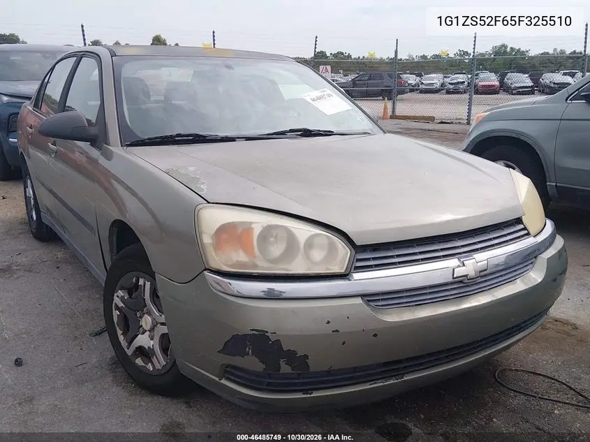 CHEVROLET MALIBU 2005, VIN 1G1ZS52F65F325510