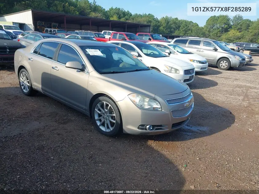 CHEVROLET MALIBU 2008, VIN 1G1ZK577X8F285289