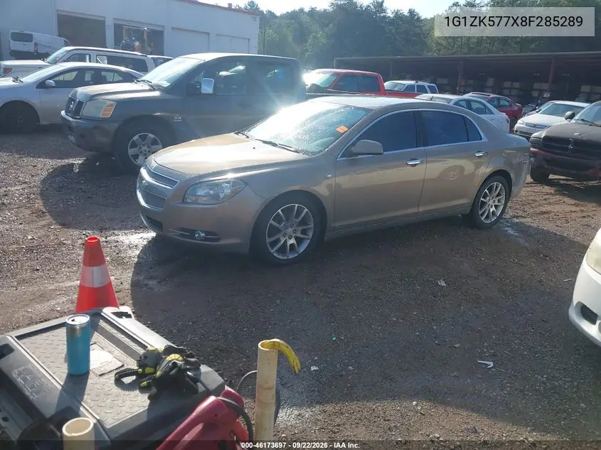 2008 CHEVROLET MALIBU VIN 1G1ZK577X8F285289 — фото 2
