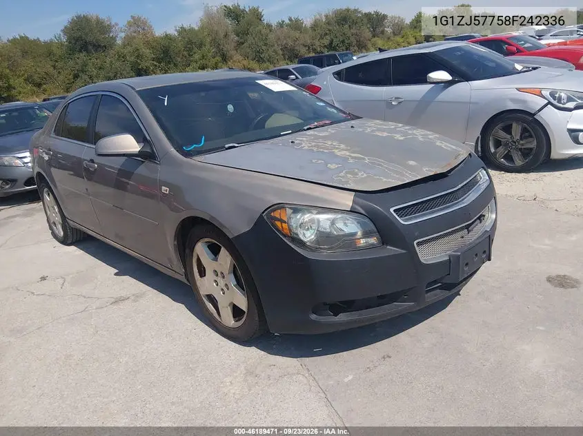 CHEVROLET MALIBU 2008, VIN 1G1ZJ57758F242336