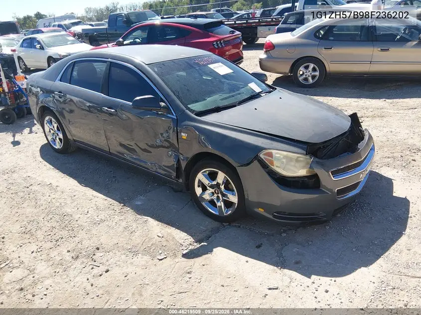 CHEVROLET MALIBU 2008, VIN 1G1ZH57B98F236202