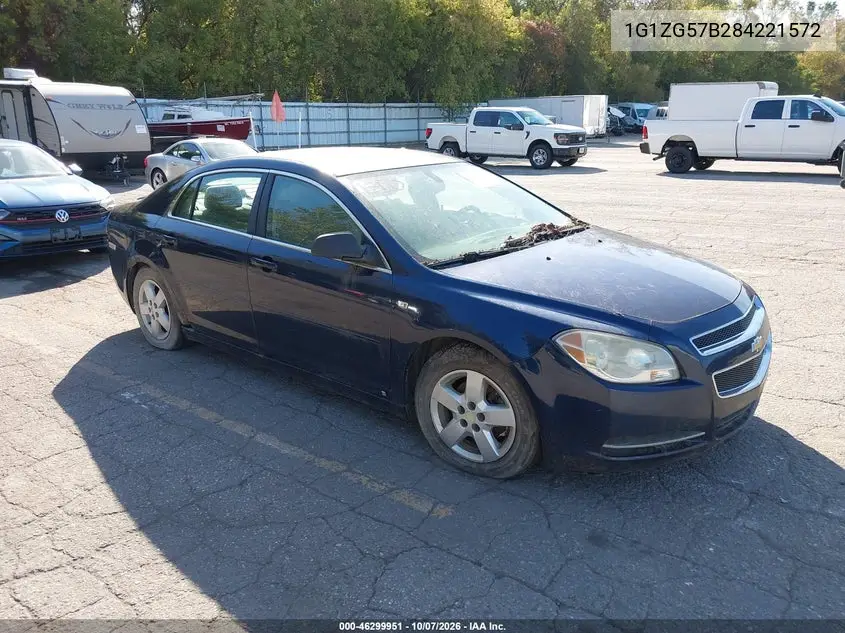 CHEVROLET MALIBU 2008, VIN 1G1ZG57B284221572