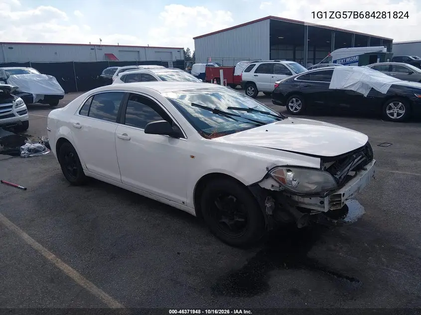 CHEVROLET MALIBU 2008, VIN 1G1ZG57B684281824