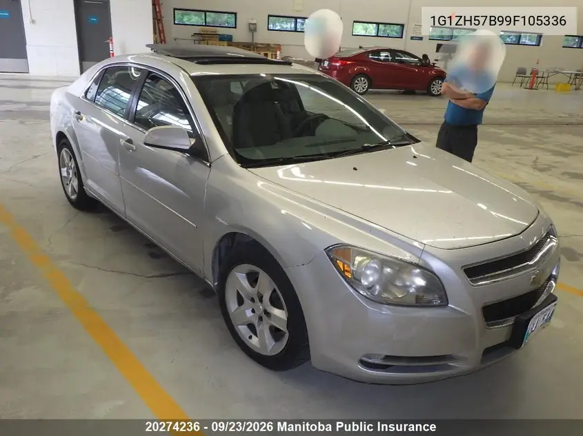 CHEVROLET MALIBU 2009, VIN 1G1ZH57B99F105336