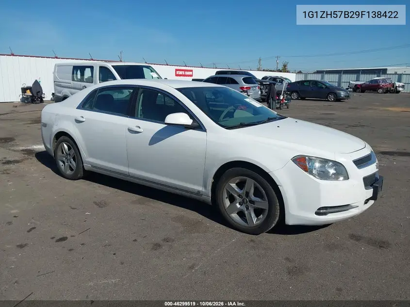 CHEVROLET MALIBU 2009, VIN 1G1ZH57B29F138422