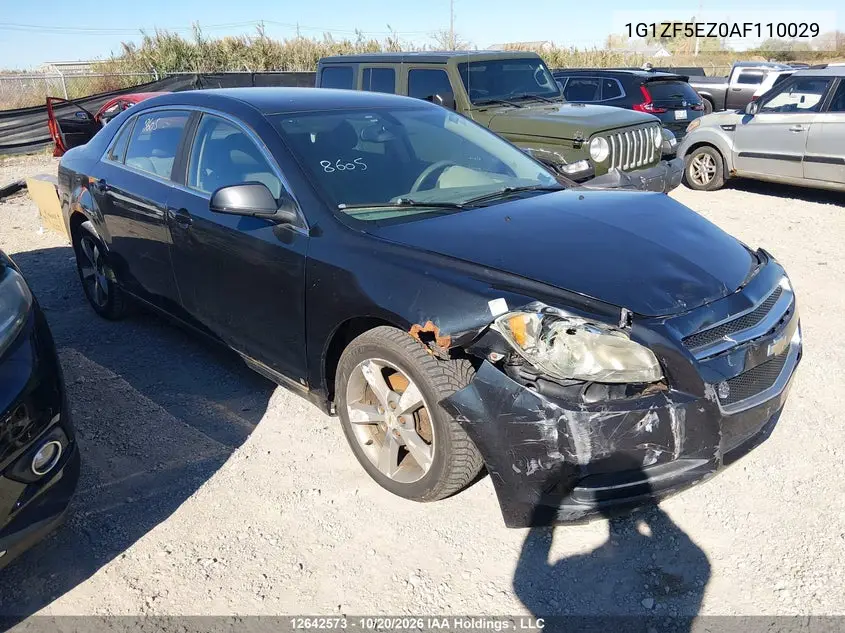 CHEVROLET MALIBU 2010, VIN 1G1ZF5EZ0AF110029