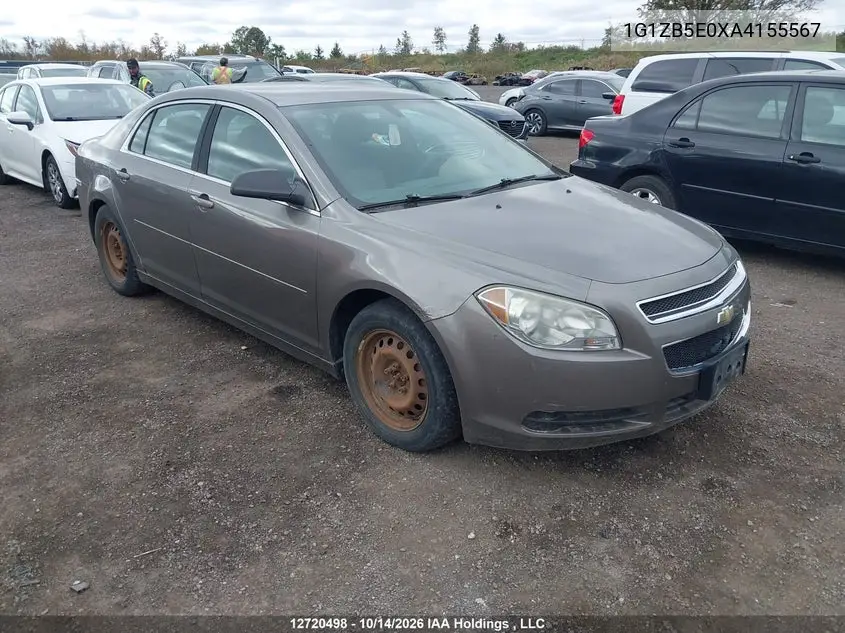 CHEVROLET MALIBU 2010, VIN 1G1ZB5E0XA4155567