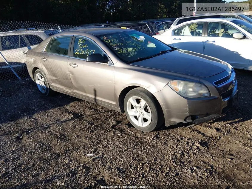 CHEVROLET MALIBU 2010, VIN 1G1ZA5E02AF286497