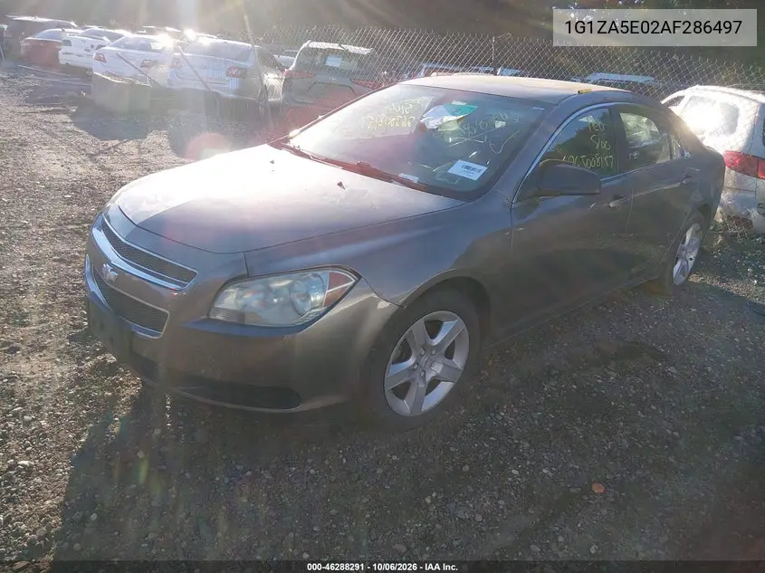 2010 CHEVROLET MALIBU VIN 1G1ZA5E02AF286497 — фото 2