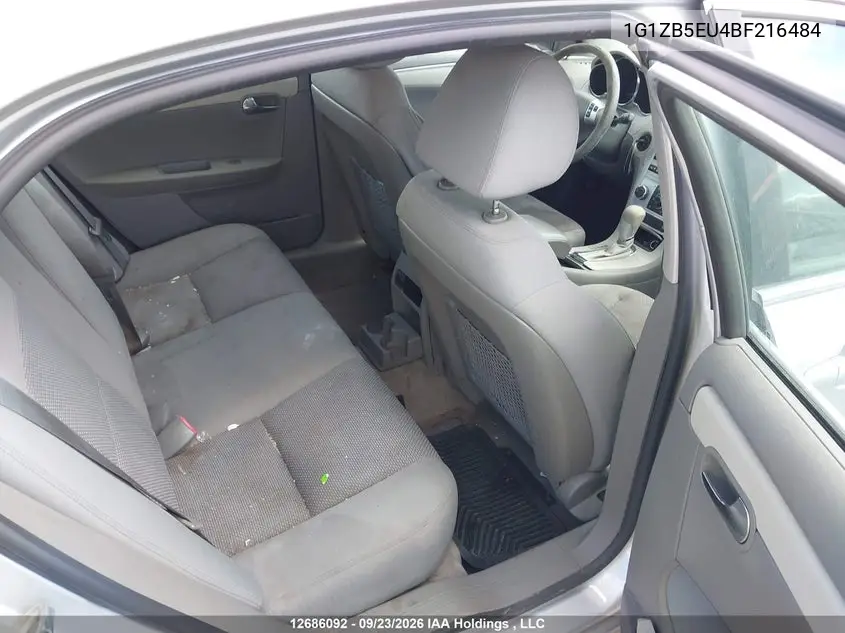 2011 CHEVROLET MALIBU VIN 1G1ZB5EU4BF216484 — фото 8