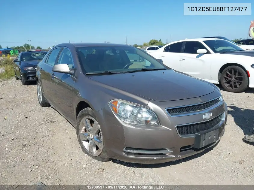CHEVROLET MALIBU 2011, VIN 1G1ZD5EU8BF127477